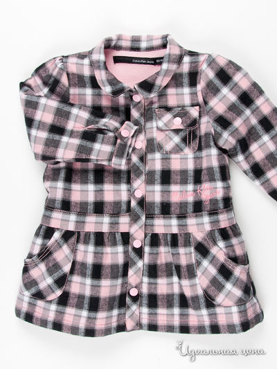 Пальто Calvin Klein, цвет серый, розовый