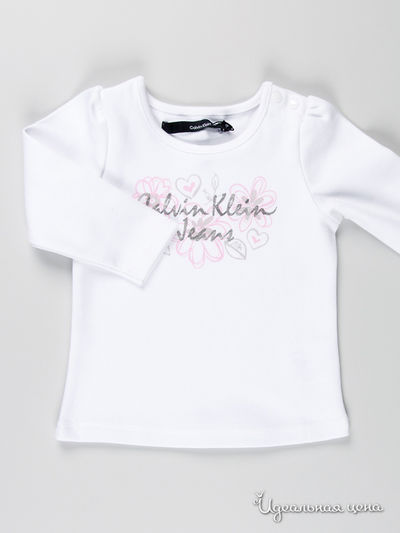 Лонгслив Calvin Klein, цвет белый