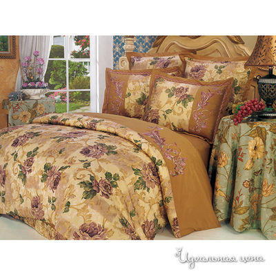 Комплект постельного белья, двуспальный Valtery, цвет мультиколор