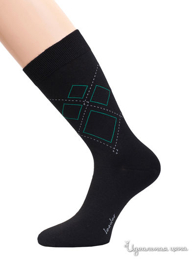 Носки Гранд, цвет черные, зеленые