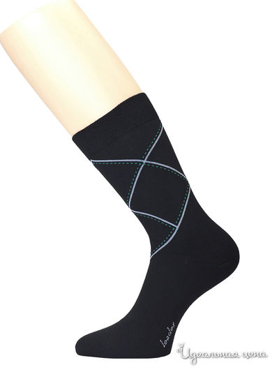 Носки Гранд, цвет черный-зеленый