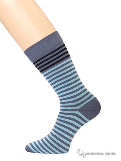 Носки Гранд, цвет серые, бирюзовые