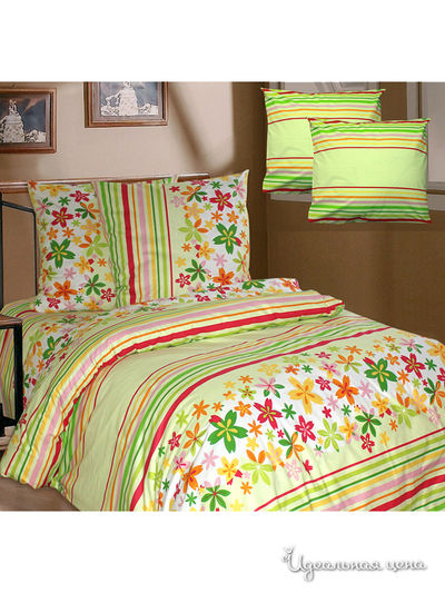 Комплект постельного белья, 1,5 - спальный Блакiт