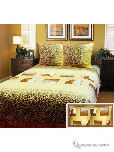 Комплект постельного белья, 1,5 - спальный Блакiт