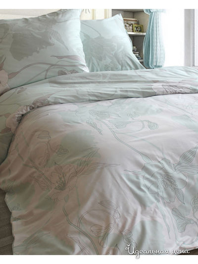 Комплект постельного белья, 1,5 - спальный Блакiт