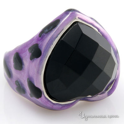 Кольцо Migura, цвет фиолетовый, черный