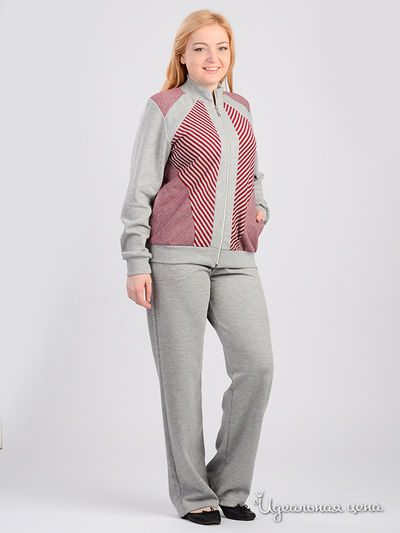 Костюм Alfa, цвет серый, бордовый