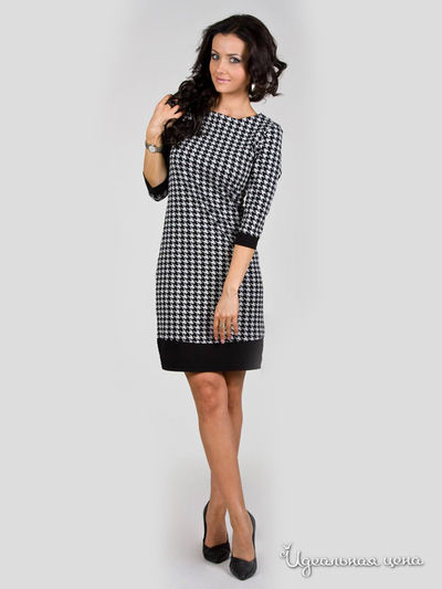 Платье La Cafe, цвет белый, черный