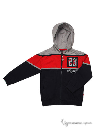 Толстовка Coccodrillo, цвет красный, серый, черный