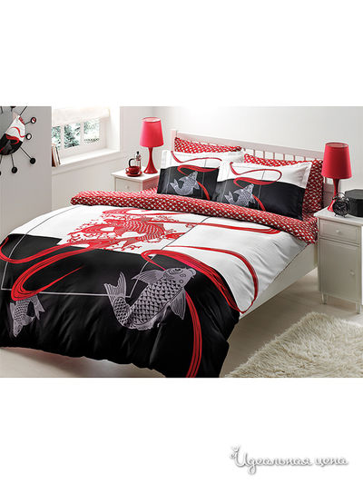 Комплект постельного белья двуспальный TAC, цвет черный