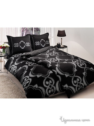 Комплект постельного белья семейный TAC, цвет черный