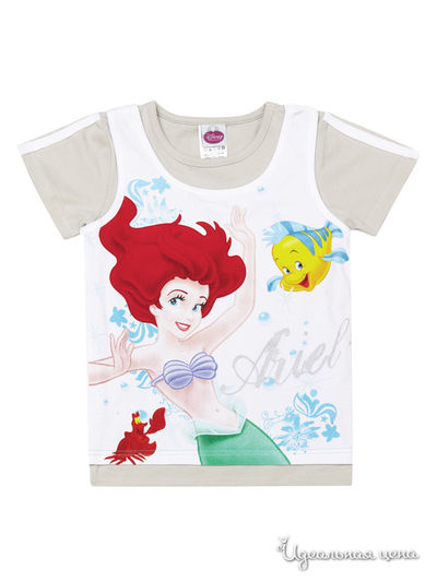 Футболка PlayToday, цвет белый, серый