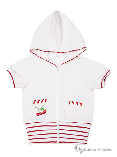 Толстовка PlayToday, цвет белый, красный