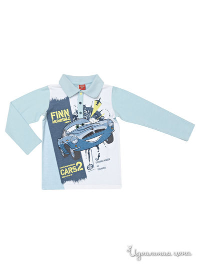 Лонгслив PlayToday, цвет голубой, белый, желтый