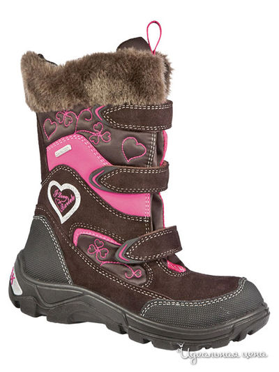 Сапоги Bartek, цвет коричневый/розовый