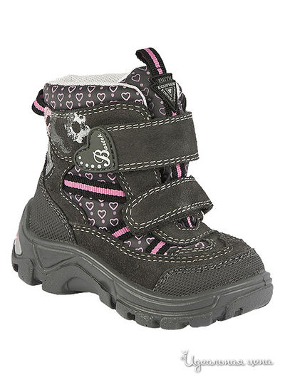 Сапоги Bartek, цвет серый, розовый