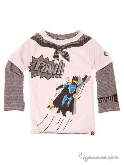 Лонгслив Mini Shatsu, цвет белый, серый