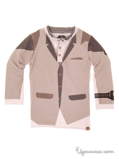 Лонгслив Mini Shatsu, цвет белый, бежевый