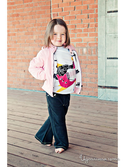 Кардиган Mini Shatsu, цвет белый с аппликацией