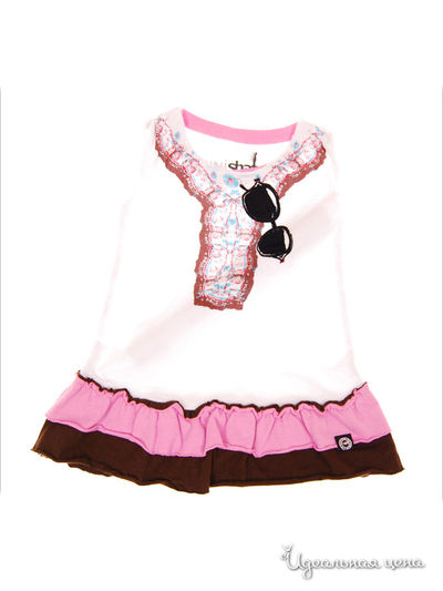 Платье Mini Shatsu, цвет белый с аппликацией