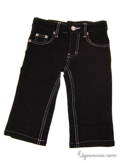 Джинсы Mini Shatsu, цвет черный с белой строчкой