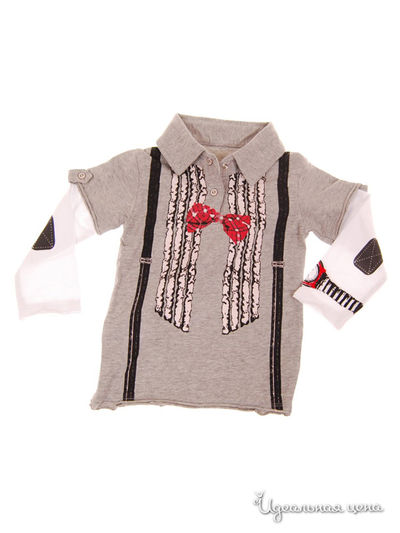 Кардиган Mini Shatsu, цвет серый, белый