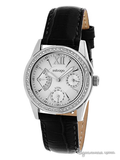 Часы Sebago, цвет серебро/черный