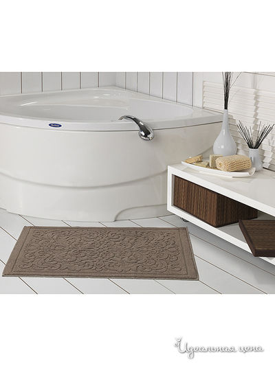 Коврик для ванной, 50х80 см Issimo, цвет коричневый