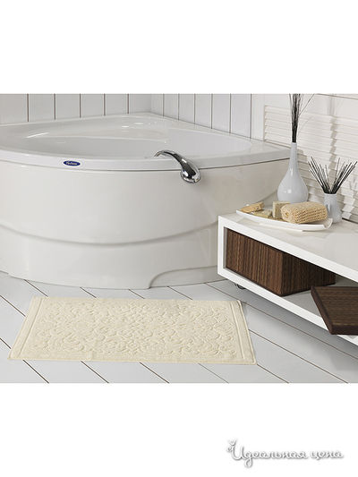 Коврик для ванной, 50х80 см Issimo, цвет кремовый
