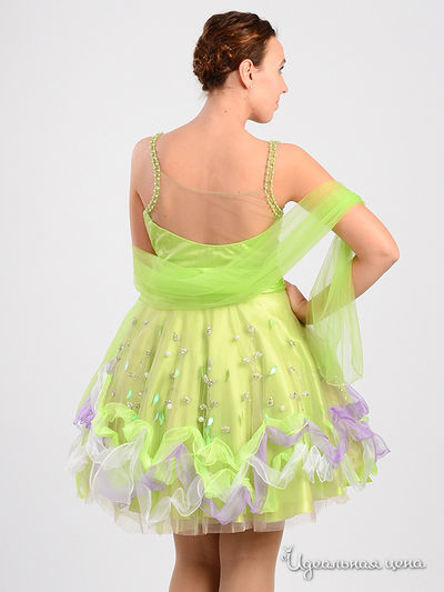 Платье NERA DI SERA, цвет зеленый-сиреневый