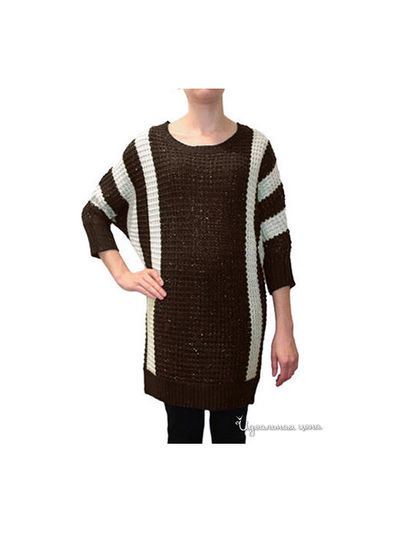 Свитер Romeo & Juliet, цвет коричневый-белый