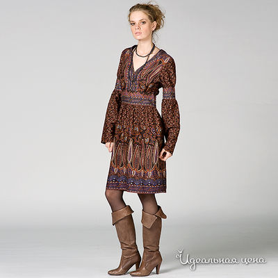 Платье not the same, цвет цвет коричневый