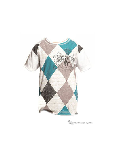 Футболка Warrior Poet USA, цвет белый, голубой