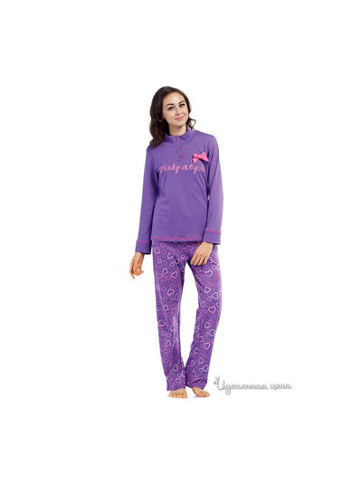 Пижама Pinky Style, цвет сиреневый