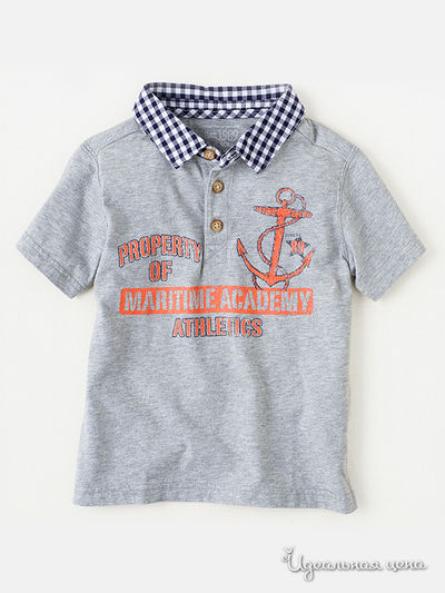 Поло Childrens Place, цвет серый