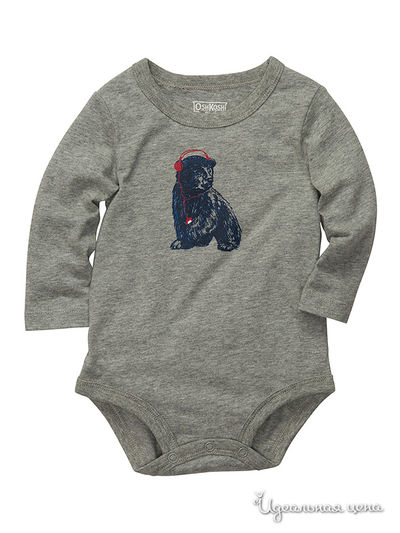 Боди Oshkosh, цвет серый
