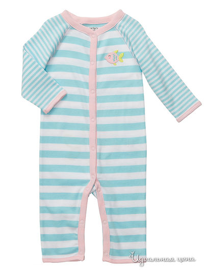 Пижама Carters, цвет в полоску голубая гамма