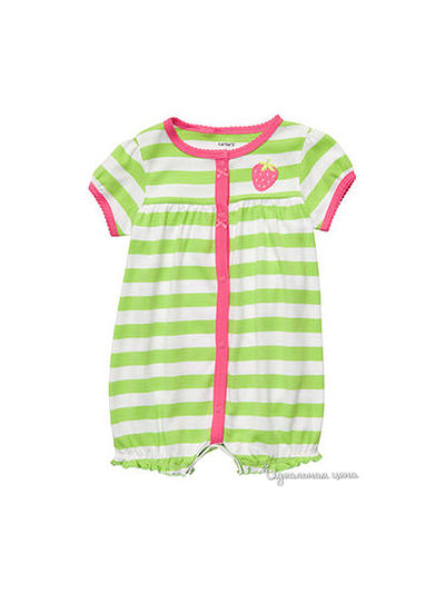 Песочник Carters, цвет зеленый в полоску