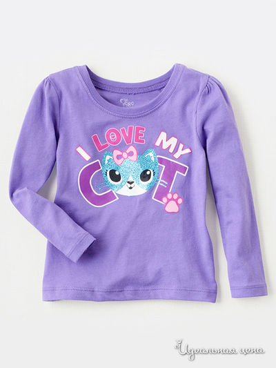 Лонгслив Childrens Place, цвет фиолетовый