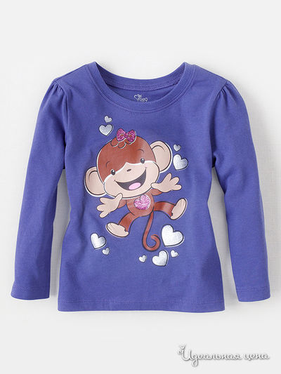 Лонгслив Childrens Place, цвет фиолетовый