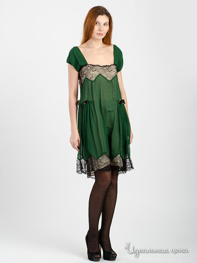 Платье Twin-Set Girl, цвет Зеленый