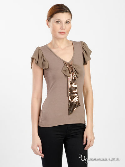 Топ Twin-Set Girl, цвет Коричневый