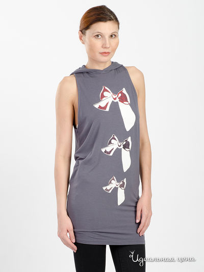 Платье Twin-Set Girl, цвет серый