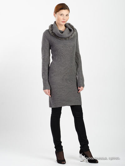 Платье Twin-Set Girl, цвет серый