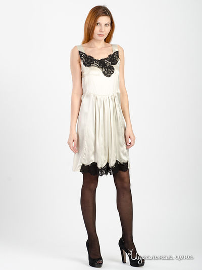 Платье Twin-Set Girl, цвет кремовый