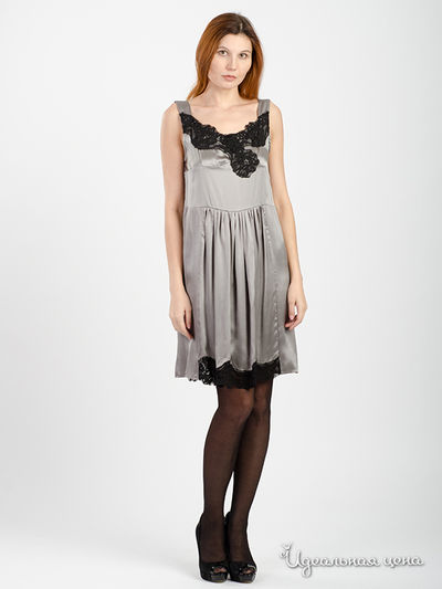 Платье Twin-Set Girl, цвет серый
