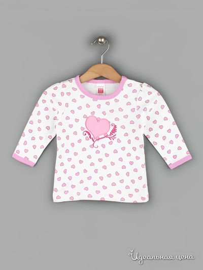 Лонгслив Junermey, цвет белый, розовый