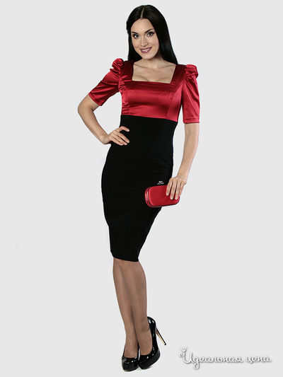 Платье Diva, цвет красный, черный