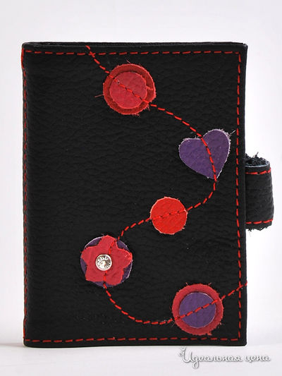 Визитница Cheribags, цвет черный, красный