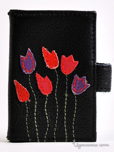 Визитница Cheribags, цвет черный, красный